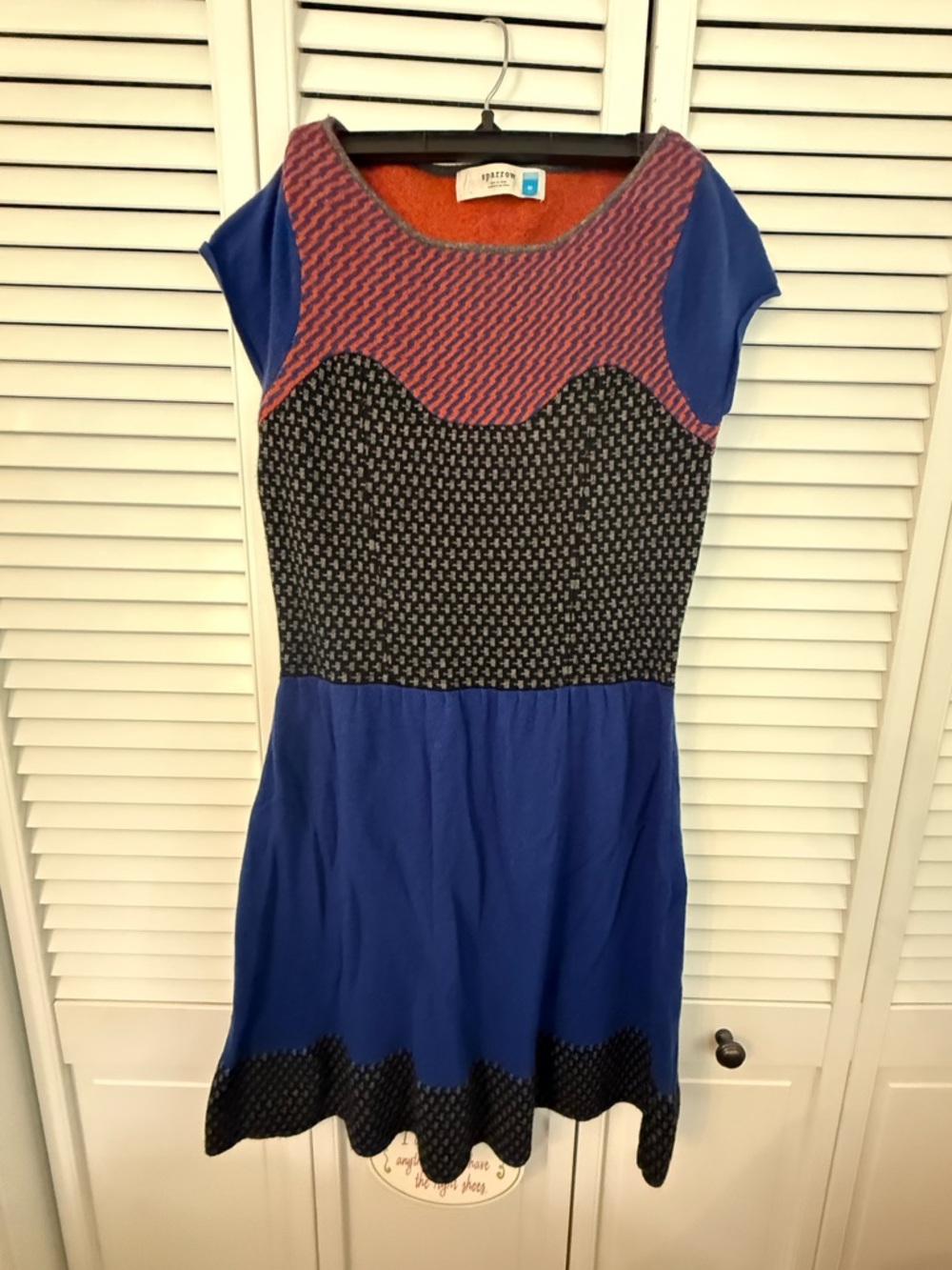 Anthropologie Sparrow Intarsia Sweater Dress is a whimsical size M